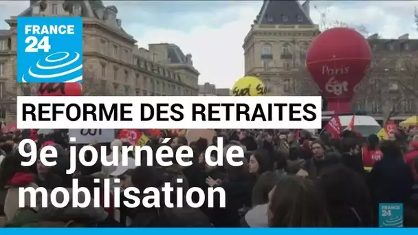 Réforme des retraites en France : manifestations et blocages pour la 9e journée de mobilisation