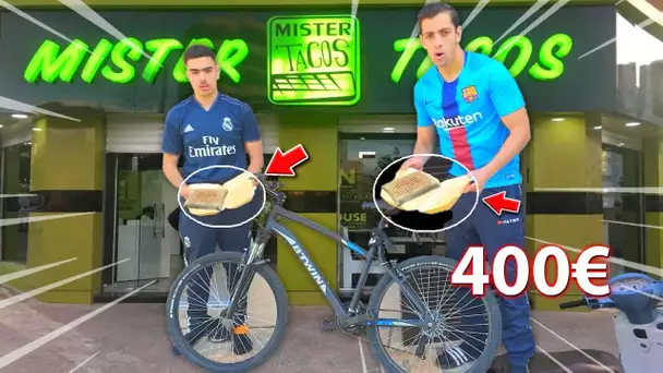 LE PREMIER QUI FINIT SON TACOS GAGNE UN VÉLO A 400 EUROS !