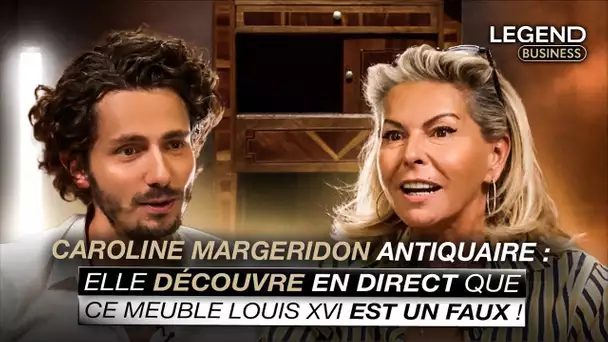 CAROLINE MARGERIDON ANTIQUAIRE : ELLE DÉCOUVRE EN DIRECT QUE CE MEUBLE LOUIS XVI EST UN FAUX !