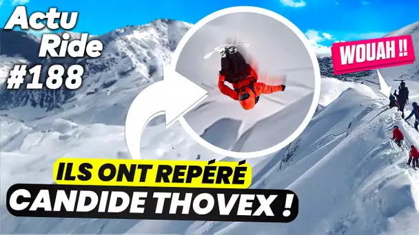 Candide Thovex qui surprend des skieurs !  Une française qui surfe la plus grosse vague du monde !