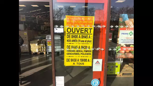 Coronavirus : des créneaux horaires séparés au supermarché