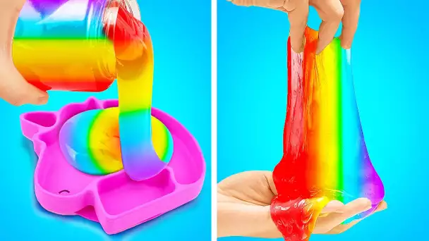 🌈Astuces Pour Fabriquer du Slime Arc-en-Ciel || Comment Faire des Bricolages Colorés à la Maison 🎨🏠