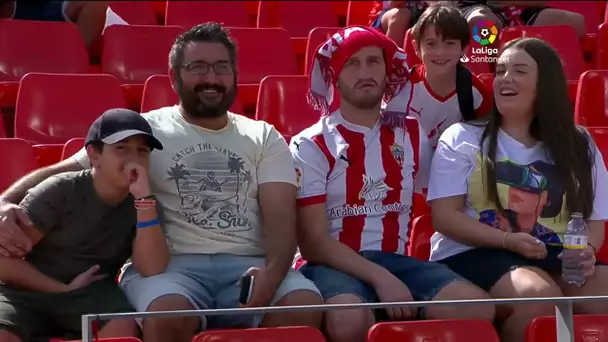 Calentamiento UD Almería vs Rayo Vallecano