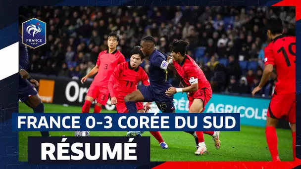 Résumé France Espoirs 0-3 Corée du Sud