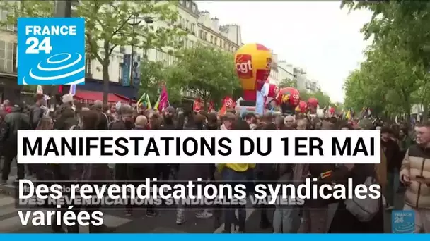 Manifestations du 1er-mai en France : des revendications syndicales variées • FRANCE 24
