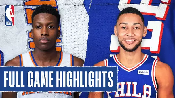 KNICKS at 76ERS | FULL GAME HIGHLIGHTS | November 20, 2019