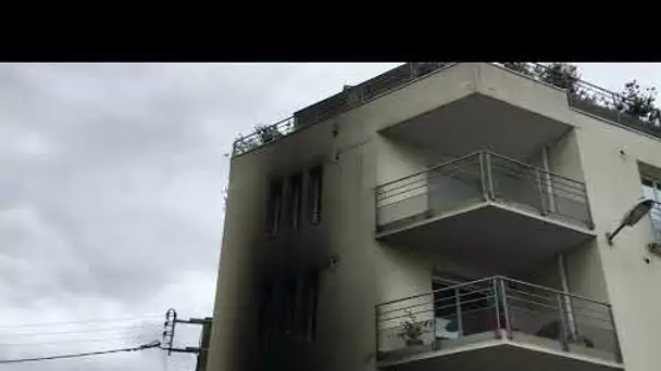 Incendie volontaire devant un immeuble de Nantes
