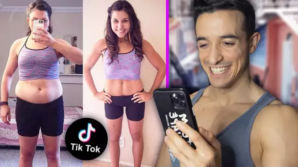 JE RÉAGIS AUX TRANSFORMATIONS TIKTOK ! (perte de poids incroyable)