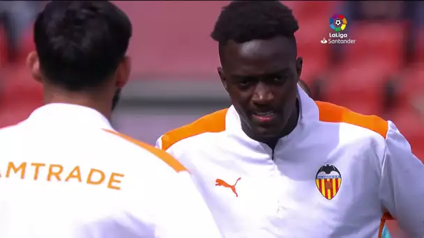 Calentamiento RCD Mallorca vs Valencia CF