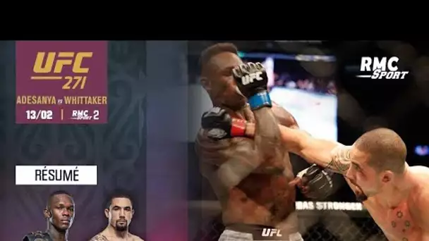 UFC : L'énorme KO d'Adesanya sur Whittaker pour devenir champion du monde