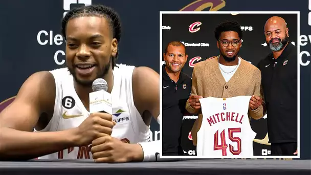 Darius Garland Explains His Reaction To Donovan Mitchell Trade News #NBAMediaDay