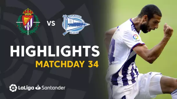 Highlights Real Valladolid vs Deportivo Alavés (1-0)
