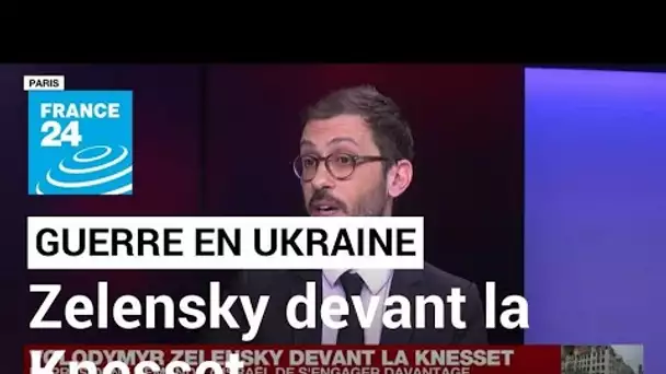 Guerre en Ukraine : les déclarations de V. Zelensky devant la Knesset font polémique • FRANCE 24