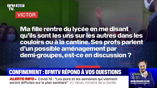 Un aménagement des cours par demi-groupes au lycée est-il en discussion ? BFMTV vous répond