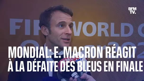 Coupe du monde au Qatar: Emmanuel Macron réagit à la défaite des Bleus en finale