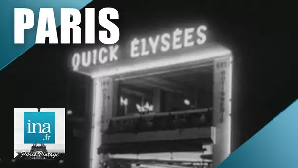 1957 : inauguration du restaurant Quick sur les Champs-Elysées | Archive INA