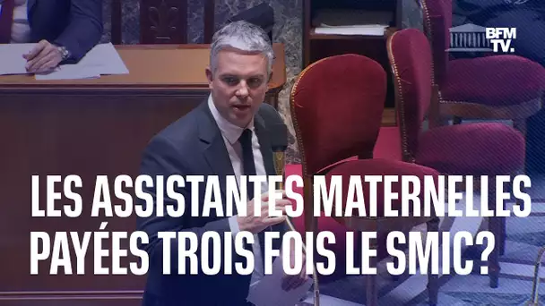 Les assistantes maternelles payées trois fois le Smic? Un ministre raillé par les oppositions