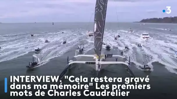 Les skippers de l'Arkea félicitent Charles Caudrelier