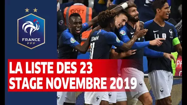 Les 23 Bleus pour France-Moldavie et Albanie-France, Equipe de France I FFF 2019