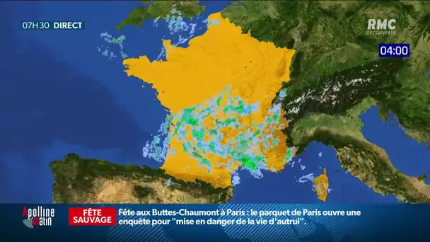 C'est agité aujourd'hui ! Découvrez votre météo du jour