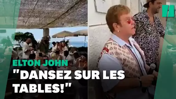 Le concert surprise d'Elton John dans un restaurant à Cannes