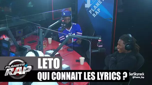 Leto - Qui connaît les lyrics ? avec Cheu-B & Kepler ! #PlanèteRap