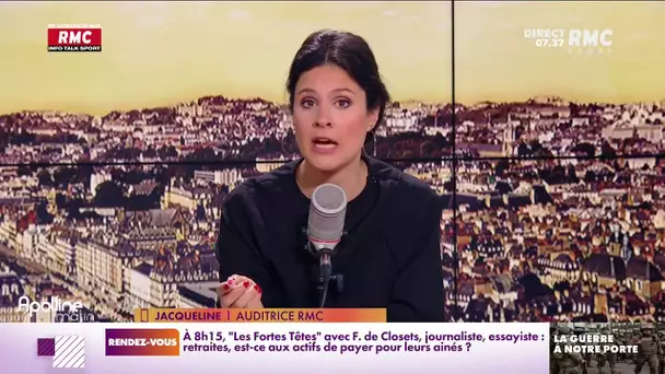 Jacqueline, auditrice RMC : "A 74 ans, je continue de travailler parce que j'ai une petite retraite"