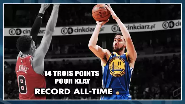 RECORD ALL-TIME POUR KLAY THOMPSON (14 paniers à 3 points)