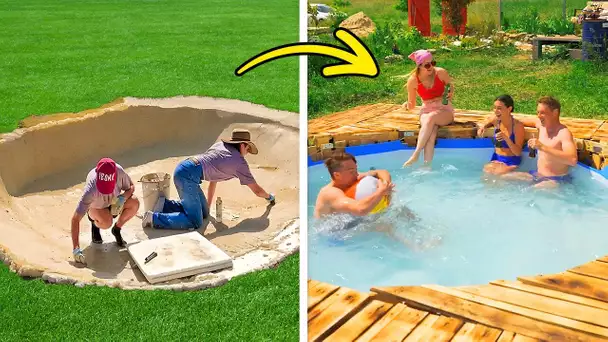 Oasis dans votre jardin : drainage et sécurité de la piscine🏊🏻🏻