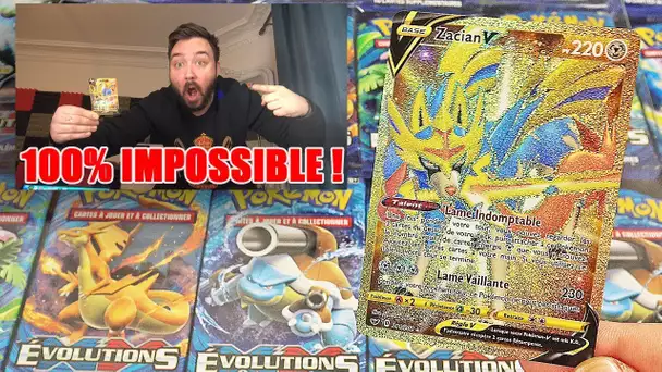 OUVERTURE BOOSTERS POKEMON 100% IMPOSSIBLE ! LA CARTE POKEMON LA PLUS ULTRA RARE GOLD SECRETE !!