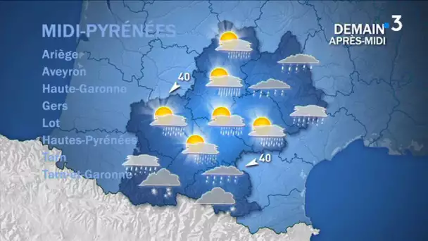 Météo du 11 avril en Occitanie : plat unique composé de pluie