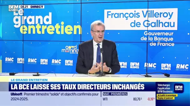 François Villeroy de Galhau (Banque de France) : La BCE laisse ses taux directeurs inchangés