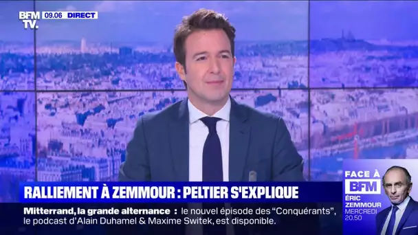 Guillaume Peltier (ex-LR) se dit "fidèle à ses convictions" après son ralliement à Éric Zemmour