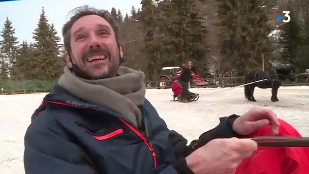 VIDEO. Savoie : la luge à poney séduit les vacanciers privés de ski alpin à Méribel