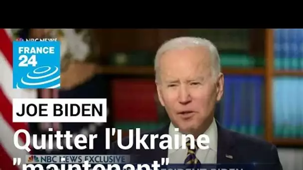 Joe Biden demande aux Américains de quitter l'Ukraine face aux risques de guerre • FRANCE 24