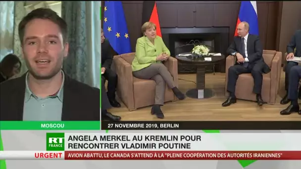 Angela Merkel au Kremlin pour rencontrer Vladimir Poutine