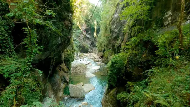 Laruns : Tyroliennes des gorges du Hourat