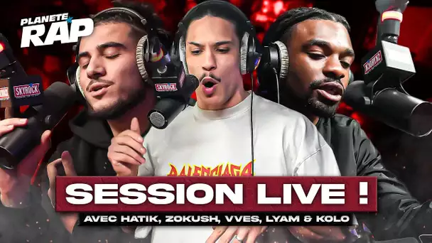 SESSION FREESTYLE avec Hatik, Zokush, VVES, Lyam & Kolo ! #PlanèteRap