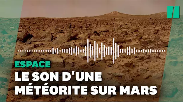 La Nasa diffuse le son d’une météorite qui s’écrase à la surface de la planète Mars