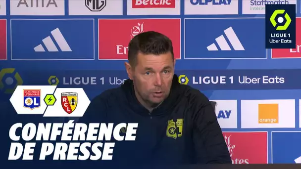 Conférence de presse OLYMPIQUE LYONNAIS - RC LENS (0-3)  / 2023/2024