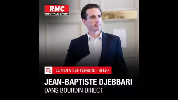 Jean-Baptiste Djebbari, est l'invité de Jean-Jacques Bourdin à 8H30 sur RMC et BFMTV