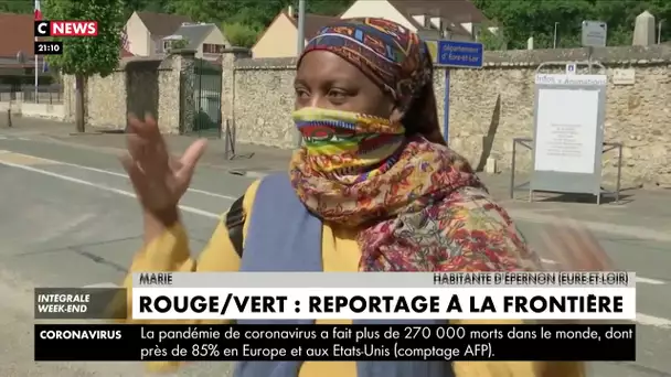 Reportage à la frontière entre les zones vertes et les zones rouges