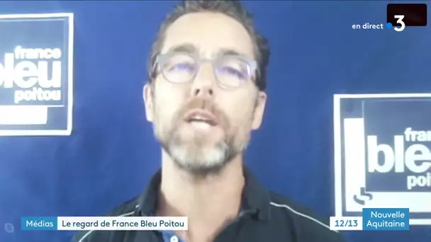 La presse régionale dans le 12/13 de France 3 Nouvelle-Aquitaine : France Bleu Poitou