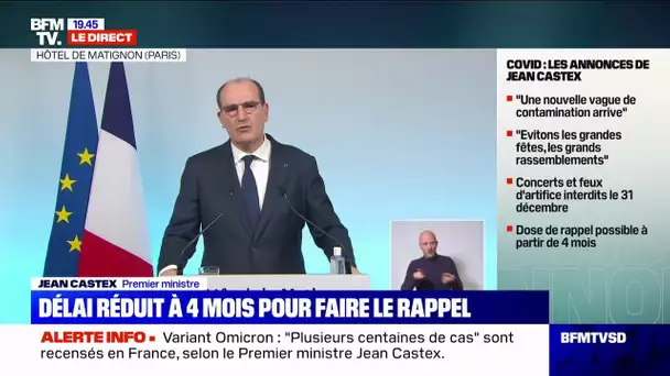 Pass vaccinal, dose de rappel: regardez l'intervention de Jean Castex à l'issue du conseil sanitaire