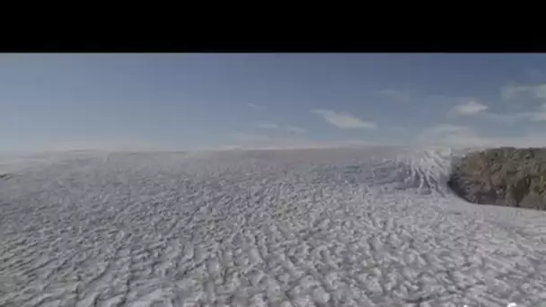 Groënland : calotte glaciaire, cours d'eau