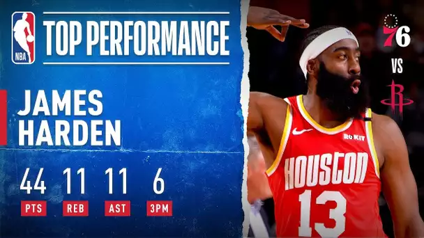 Harden GOES OFF For 44 PTS, 11 REB & 11 AST