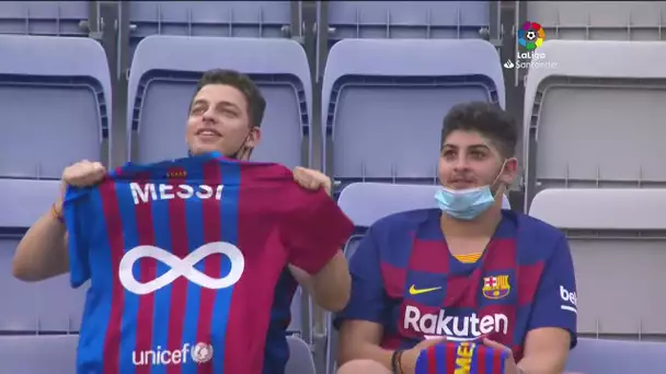 Calentamiento FC Barcelona vs Real Sociedad