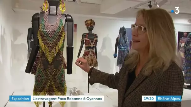 Expo robes de Paco Rabanne à Oyonnax (Ain)