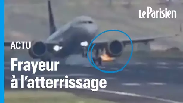 Portugal : un avion manque son atterrissage et laisse échapper des flammes avant de redécoller