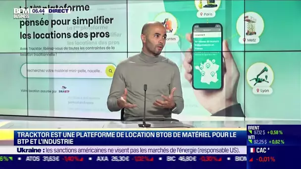 Tracktor est une plateforme de location BtoB de matériel pour le BTP et l'industrie